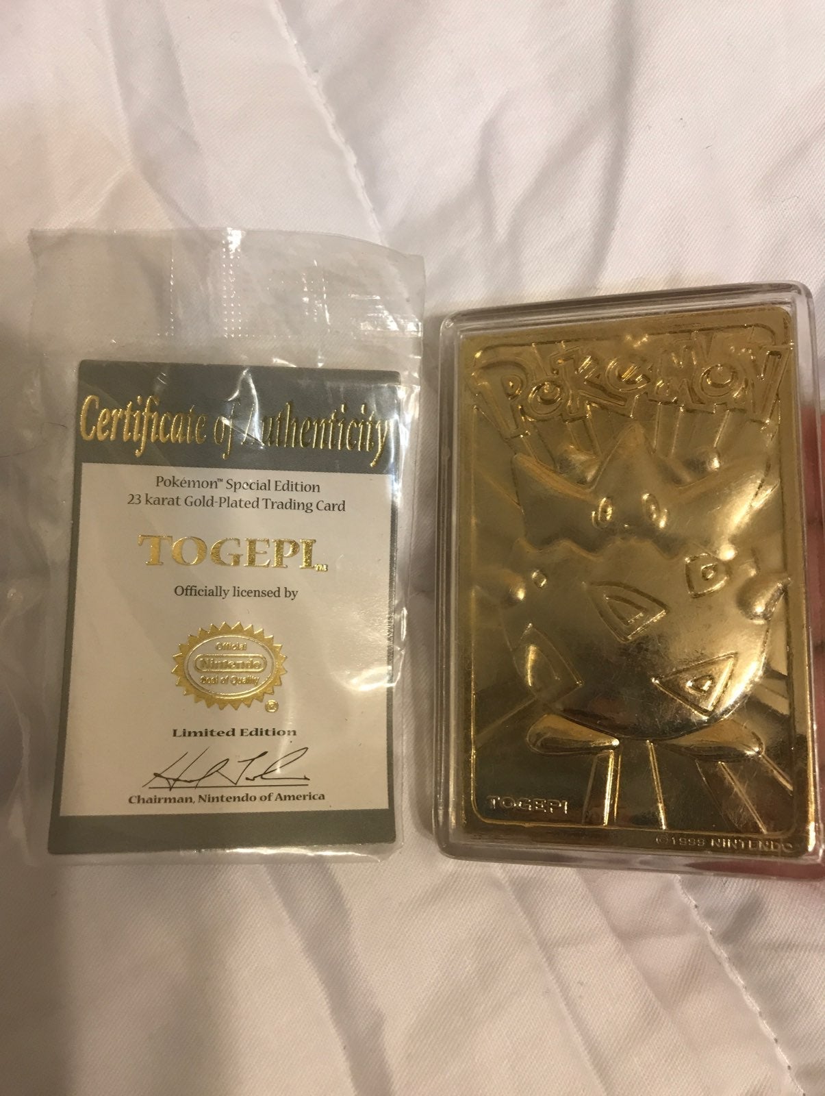 Burger King Pokemon 23k Limited Edition Gold Plated Trading Card Infinite Possibilities
