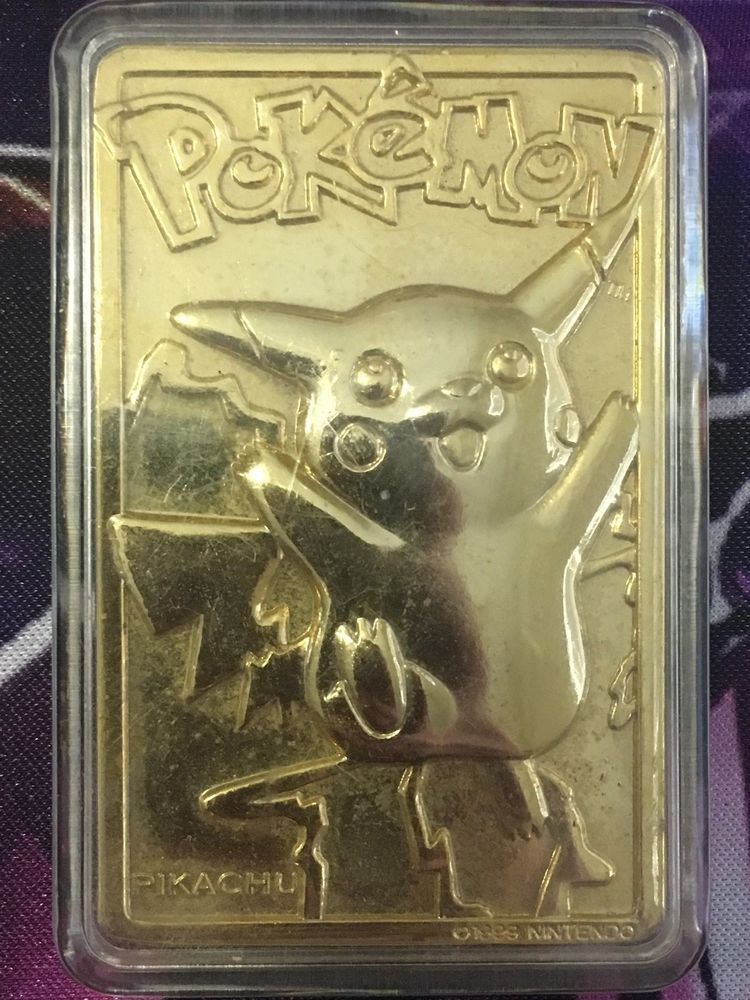 Burger King Pokemon 23k Limited Edition Gold Plated Trading Card Infinite Possibilities